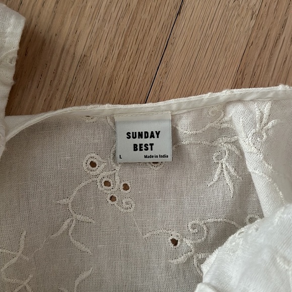 Sunday Best by Aritzia - Oregold Dress - Ivory - Size L - Picture 10 of 11